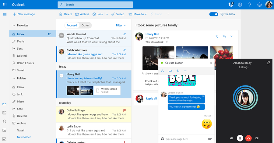New Mail, Calendar, and People experiences coming to Outlook.com