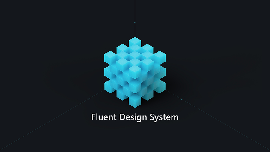 Screenshot of the Fluent Design System, helping you create immersive, deeply engaging experiences with Microsoft’s updated design language.