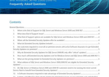 WS + SQL 2008 Extended Security Updates FAQ