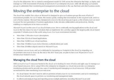 Managing the enterprise cloud with Operations Management Suite