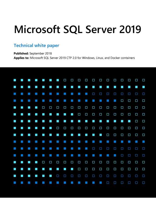 Microsoft SQL Server 2019