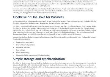 Microsoft increases productivity and protects assets with OneDrive for Business