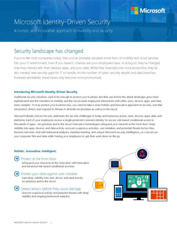 Microsoft identity-driven security