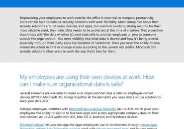 Protect your data in files, apps, and devices, within and across an organization