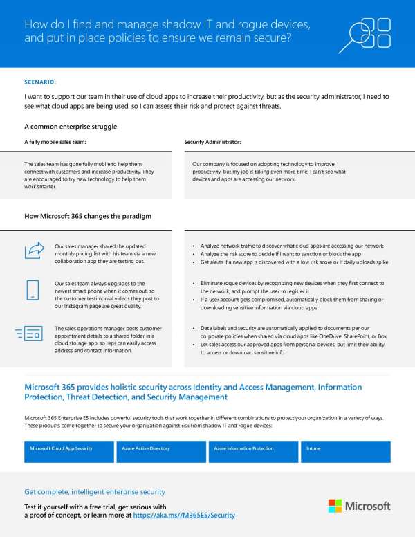 How do I find and manage shadow IT and rogue devices, and put policies in place to ensure we remain secure?