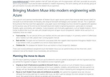 Migrating an open source PaaS solution to Azure