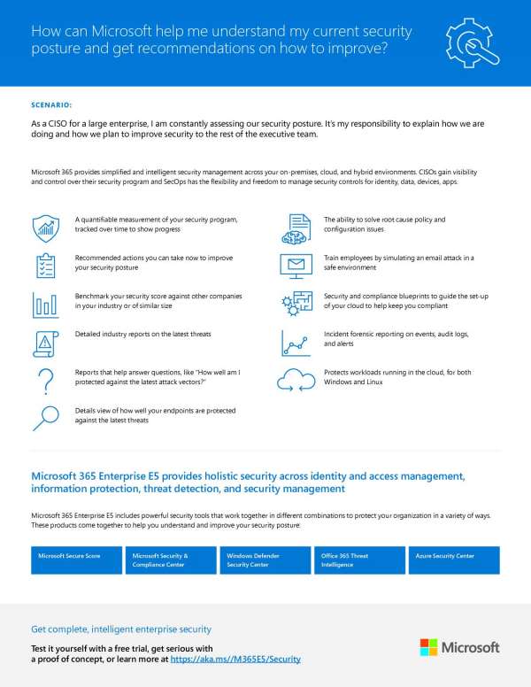 How can Microsoft help me understand my current security posture and get recommendations on how to improve?