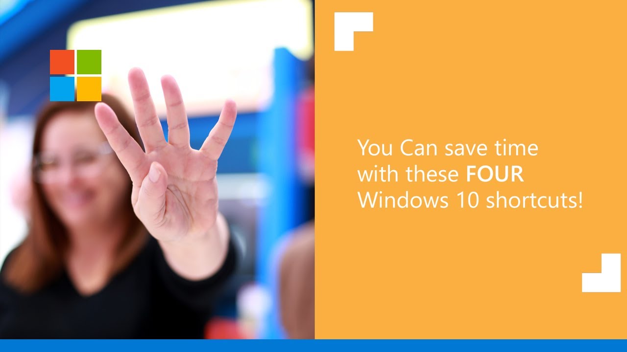 Use these 4 keyboard shortcuts in Windows 10!