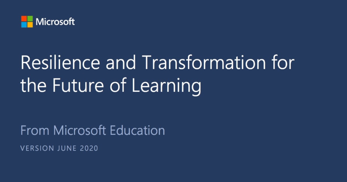 Resilience and transformation for the future of learning