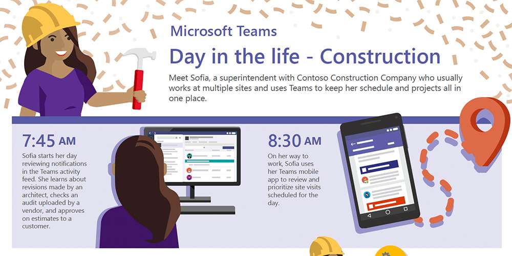 A Day in the Life of a Construction Pro with Microsoft Teams