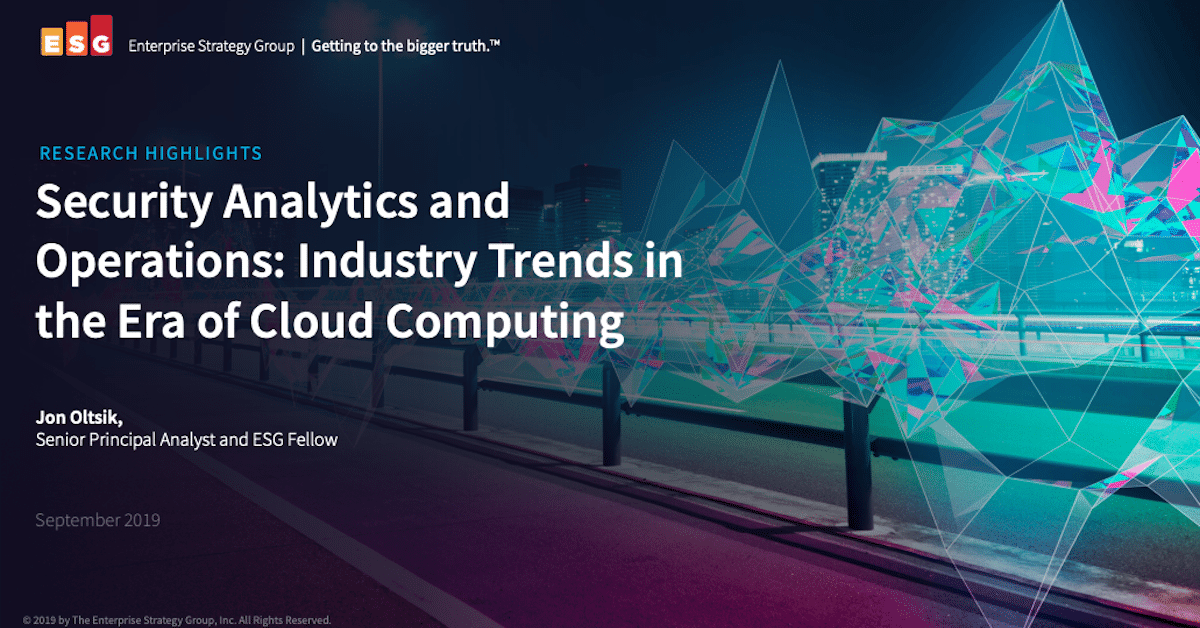 Security Analytics and Operations: Industry Trends in the Era of Cloud Computing