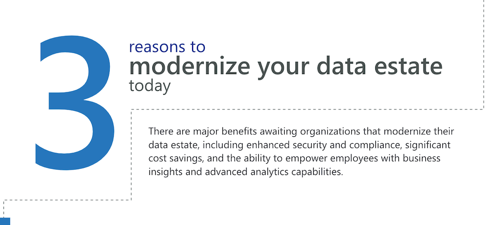 3 reasons to modernize your data estate ​