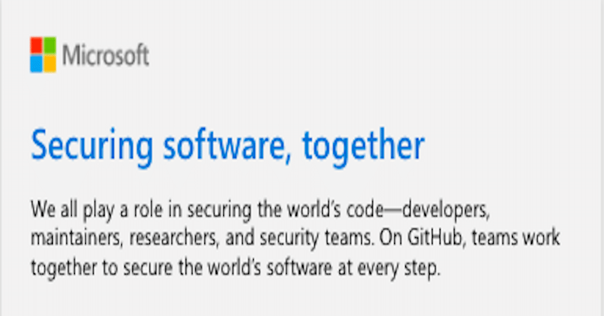 Securing software, together