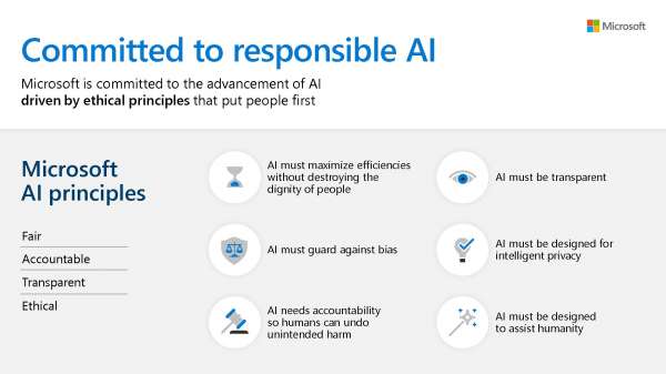 Analytics and AI Microsoft Principles