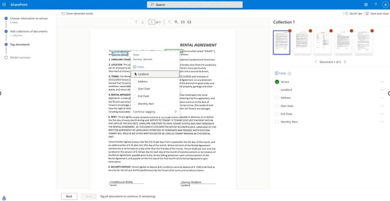 Introduzione a Microsoft Syntex: l'IA sui contenuti integrata nel flusso di lavoro