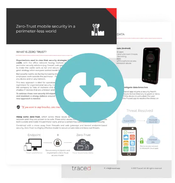 Snippet of Zero Trust white paper.
