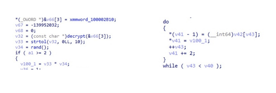 Screenshot of MacRansom's code used to generate keys.