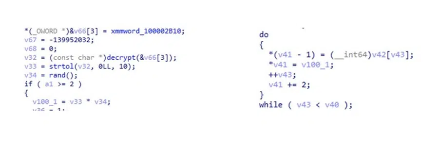Screenshot of MacRansom's code used to generate keys.
