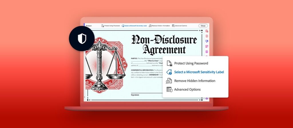 Get integrated Microsoft Purview Information Protection in Adobe Acrobat—now available
