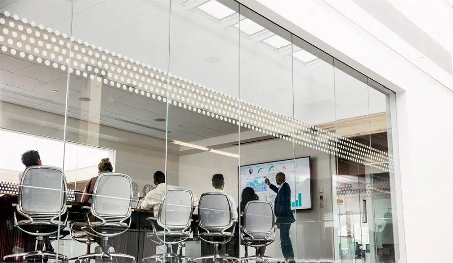 At Envision 2018, giving a presentation on empowering intelligent banking