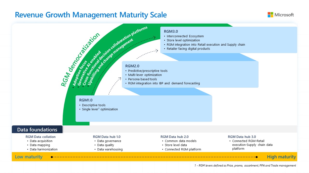 Revenue Growth Management Maturity Scale graphic.