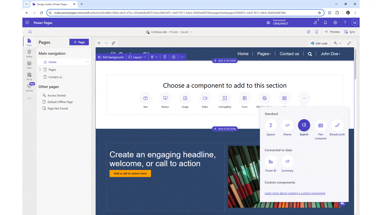 Announcing the AI-Powered Search and Summary Components in Power Pages Component Library