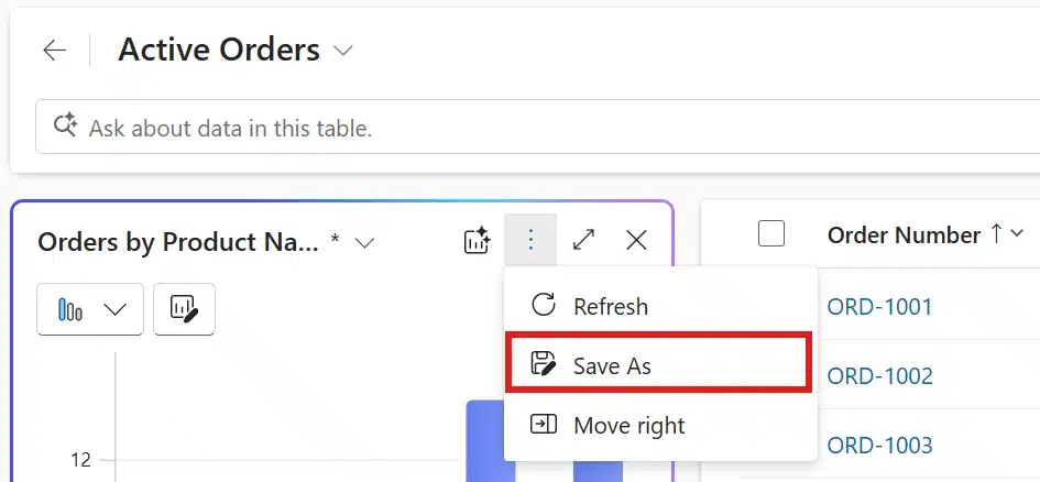 Visualize with Copilot now allows you to save your chart