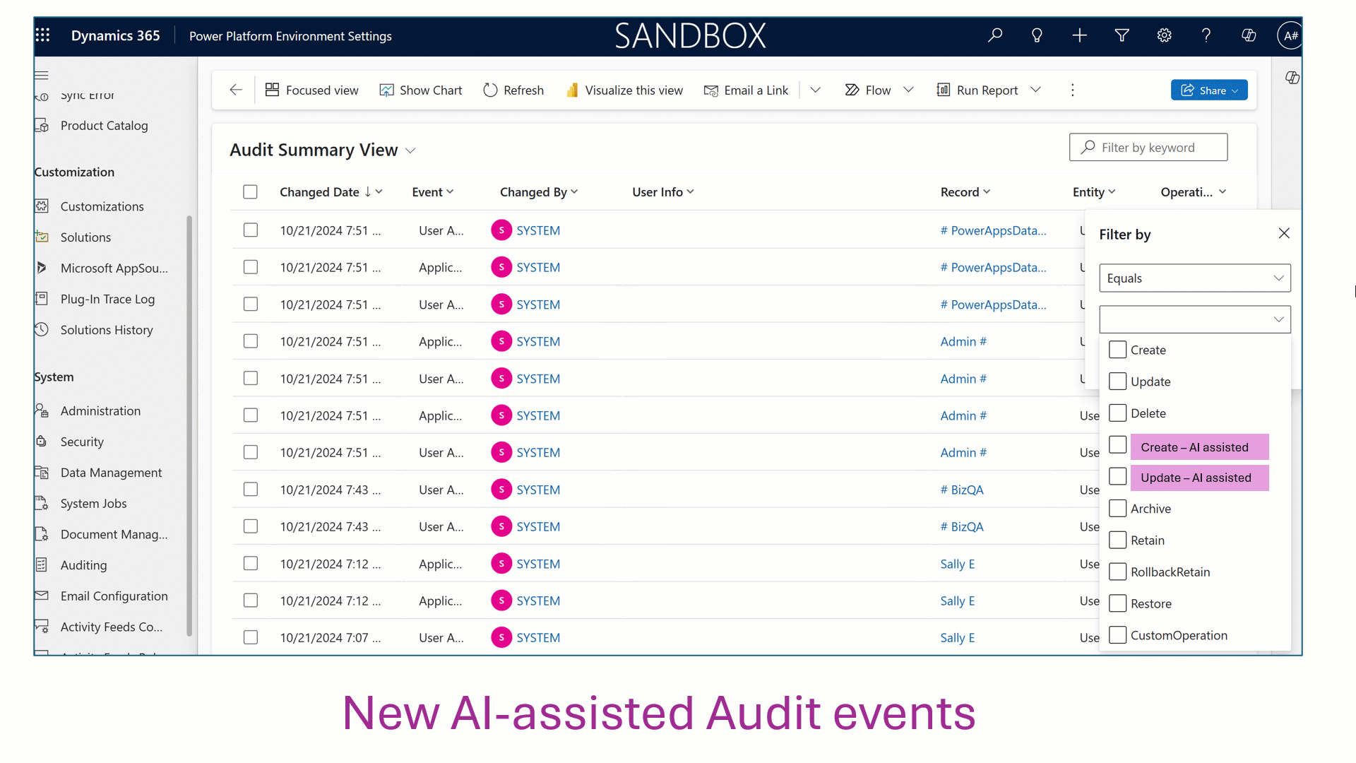 Dataverse Auditing: Enhancing Trust and Transparency in the Age of AI 