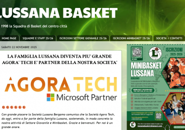 Agora Tech partner di Lussana Basket